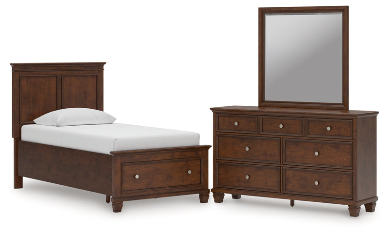 Danabrin Panel Bed, Dresser, Mirror, Chest & Nightstand, Bedroom Set