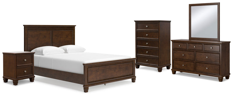 Danabrin Panel Bed, Dresser, Mirror, Chest & Nightstand, Bedroom Set