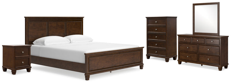 Danabrin Panel Bed, Dresser, Mirror, Chest & Nightstand, Bedroom Set