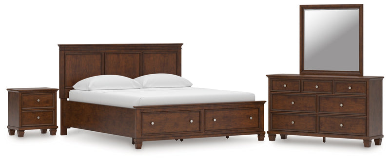 Danabrin Panel Bed, Dresser, Mirror, Chest & Nightstand, Bedroom Set