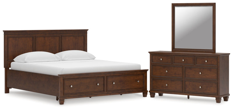 Danabrin Panel Bed, Dresser, Mirror, Chest & Nightstand, Bedroom Set
