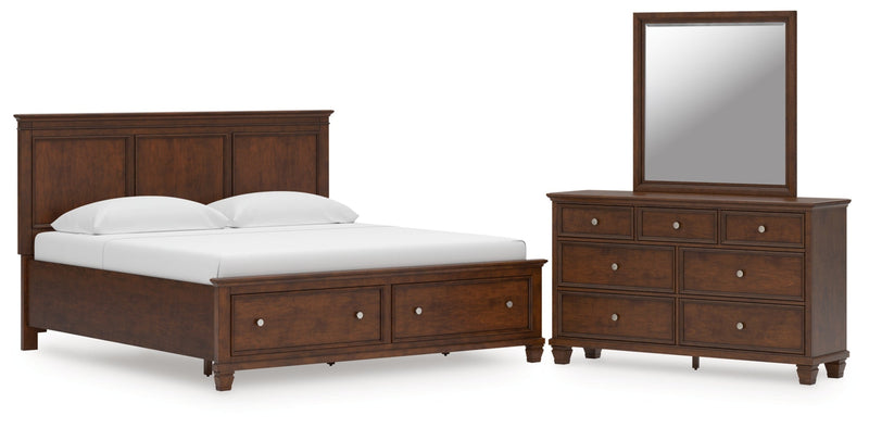 Danabrin Panel Bed, Dresser, Mirror, Chest & Nightstand, Bedroom Set