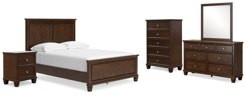 Danabrin Panel Bed, Dresser, Mirror, Chest & Nightstand, Bedroom Set