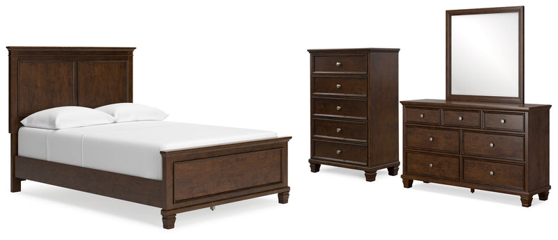 Danabrin Panel Bed, Dresser, Mirror, Chest & Nightstand, Bedroom Set