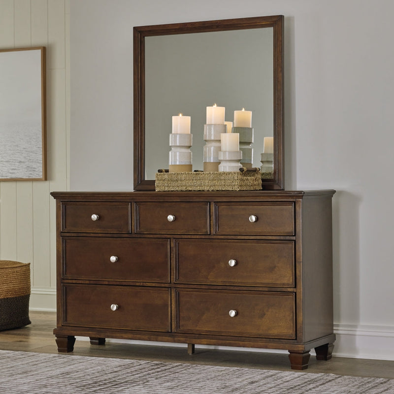 Danabrin Panel Bed, Dresser, Mirror, Chest & Nightstand, Bedroom Set