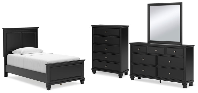 Lanolee Panel Bed, Dresser, Mirror, Chest & Nightstand, Bedroom Set