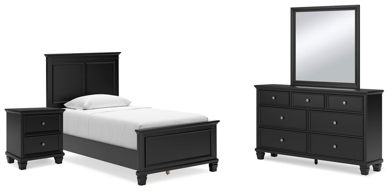 Lanolee Panel Bed, Dresser, Mirror, Chest & Nightstand, Bedroom Set