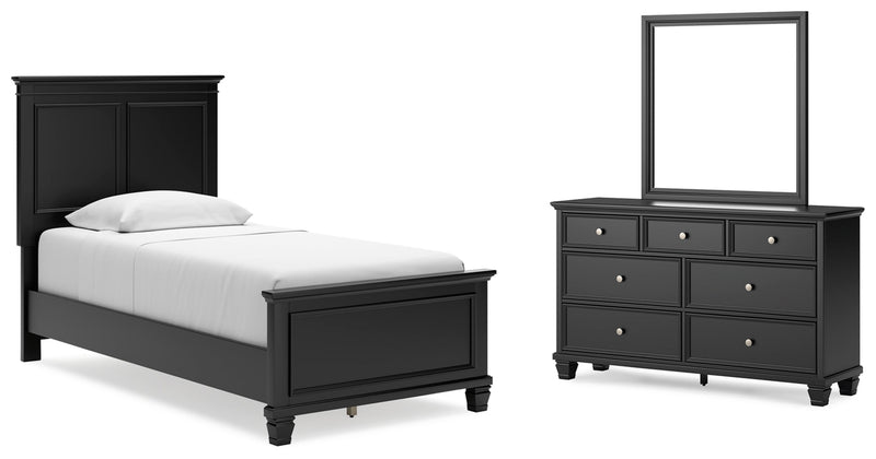Lanolee Panel Bed, Dresser, Mirror, Chest & Nightstand, Bedroom Set