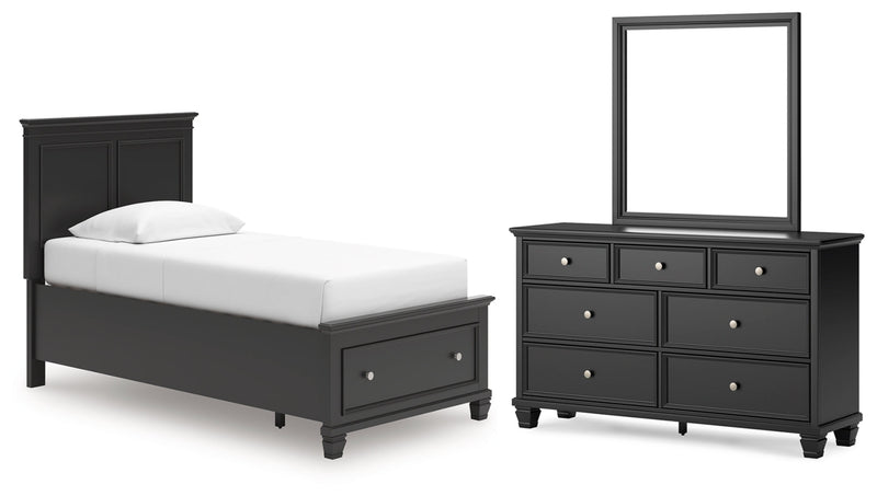 Lanolee Panel Bed, Dresser, Mirror, Chest & Nightstand, Bedroom Set