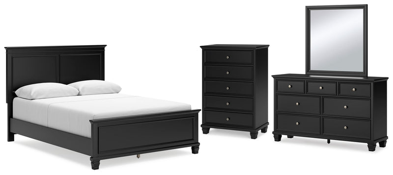 Lanolee Panel Bed, Dresser, Mirror, Chest & Nightstand, Bedroom Set