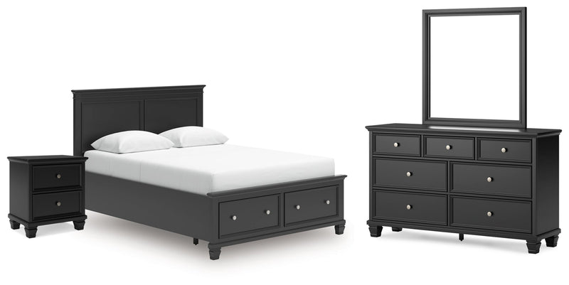 Lanolee Panel Bed, Dresser, Mirror, Chest & Nightstand, Bedroom Set
