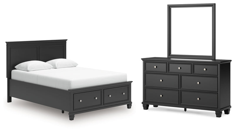 Lanolee Panel Bed, Dresser, Mirror, Chest & Nightstand, Bedroom Set