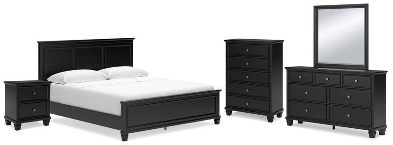 Lanolee Panel Bed, Dresser, Mirror, Chest & Nightstand, Bedroom Set