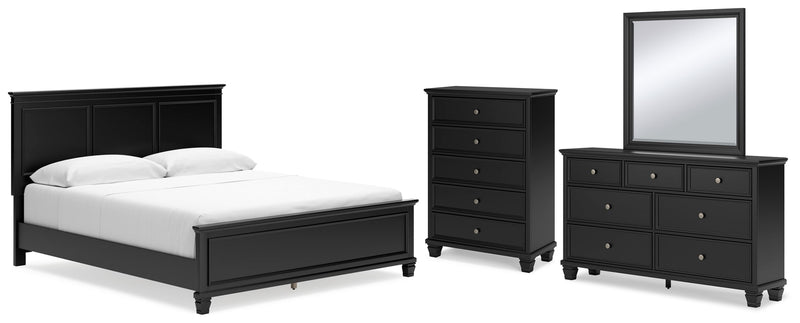 Lanolee Panel Bed, Dresser, Mirror, Chest & Nightstand, Bedroom Set