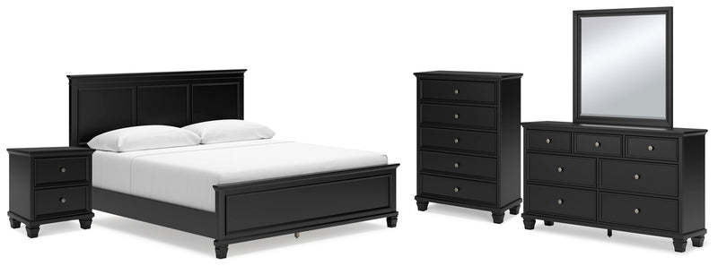 Lanolee Panel Bed, Dresser, Mirror, Chest & Nightstand, Bedroom Set