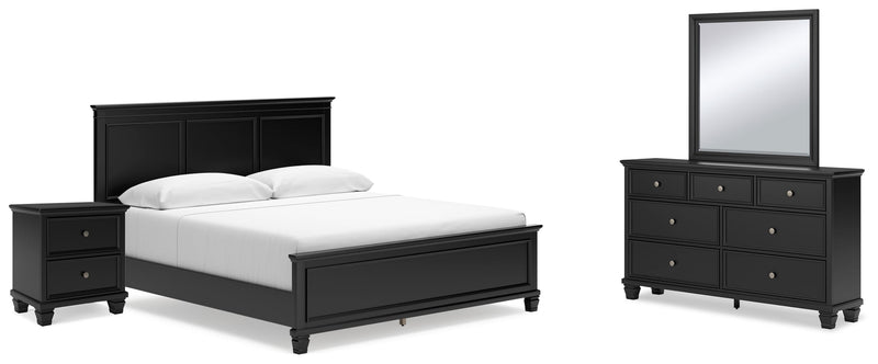 Lanolee Panel Bed, Dresser, Mirror, Chest & Nightstand, Bedroom Set