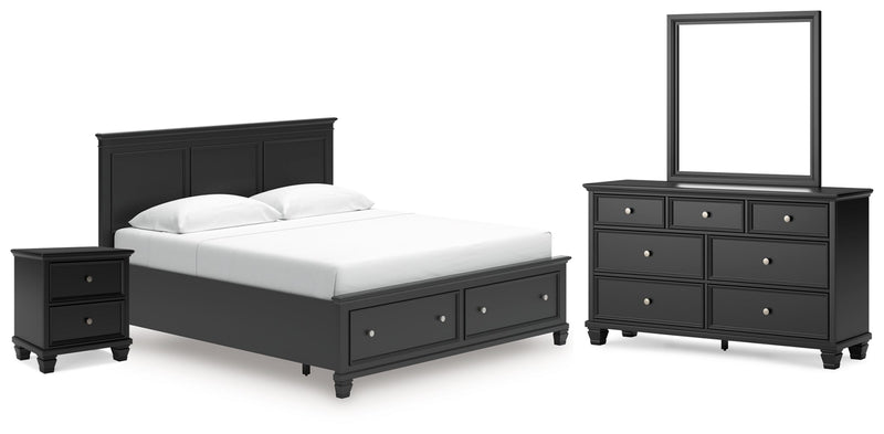 Lanolee Panel Bed, Dresser, Mirror, Chest & Nightstand, Bedroom Set