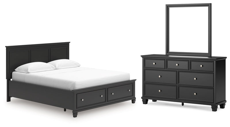 Lanolee Panel Bed, Dresser, Mirror, Chest & Nightstand, Bedroom Set