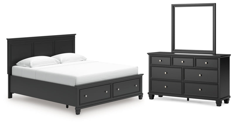Lanolee Panel Bed, Dresser, Mirror, Chest & Nightstand, Bedroom Set