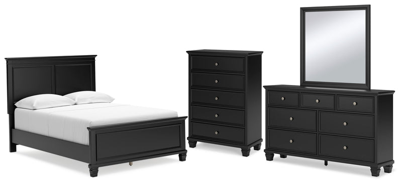Lanolee Panel Bed, Dresser, Mirror, Chest & Nightstand, Bedroom Set
