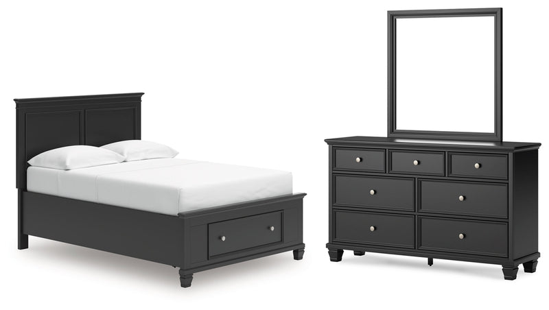 Lanolee Panel Bed, Dresser, Mirror, Chest & Nightstand, Bedroom Set