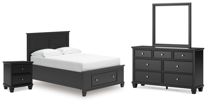 Lanolee Panel Bed, Dresser, Mirror, Chest & Nightstand, Bedroom Set