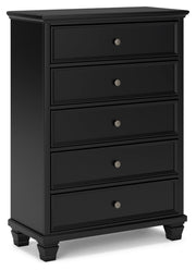 Lanolee Dresser & Chest Five Drawer Chest