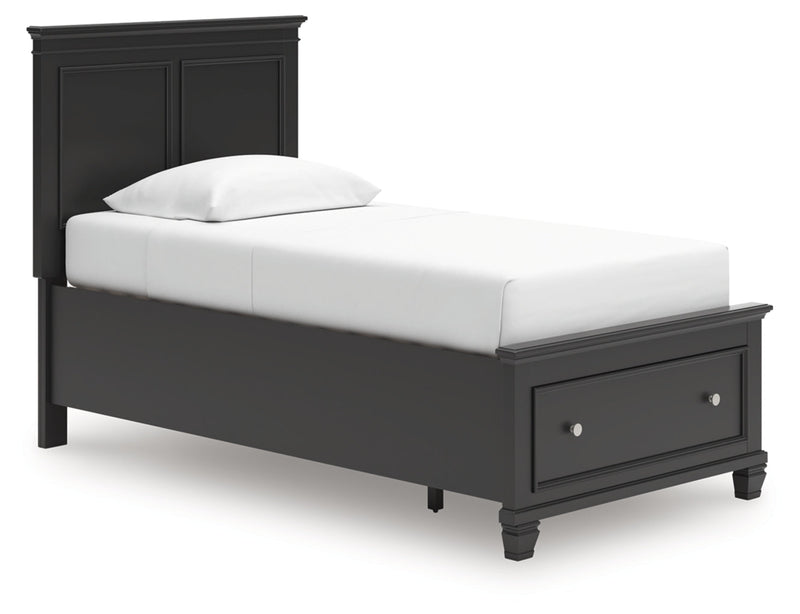 Lanolee Panel Bed Twin Panel Storage Bed