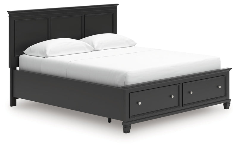 Lanolee Panel Bed California King Panel Storage Bed