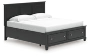 Lanolee Panel Bed King Panel Storage Bed