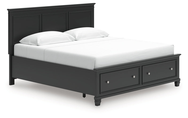 Lanolee Panel Bed King Panel Storage Bed