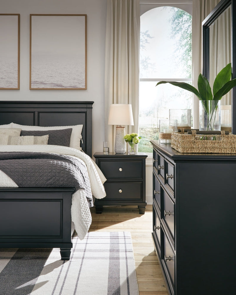 Lanolee Panel Bed, Dresser, Mirror, Chest & Nightstand, Bedroom Set