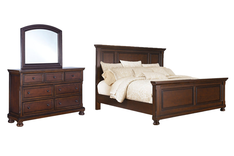 Porter Bed, Dresser, Mirror, Chest & Nightstand, Bedroom Set