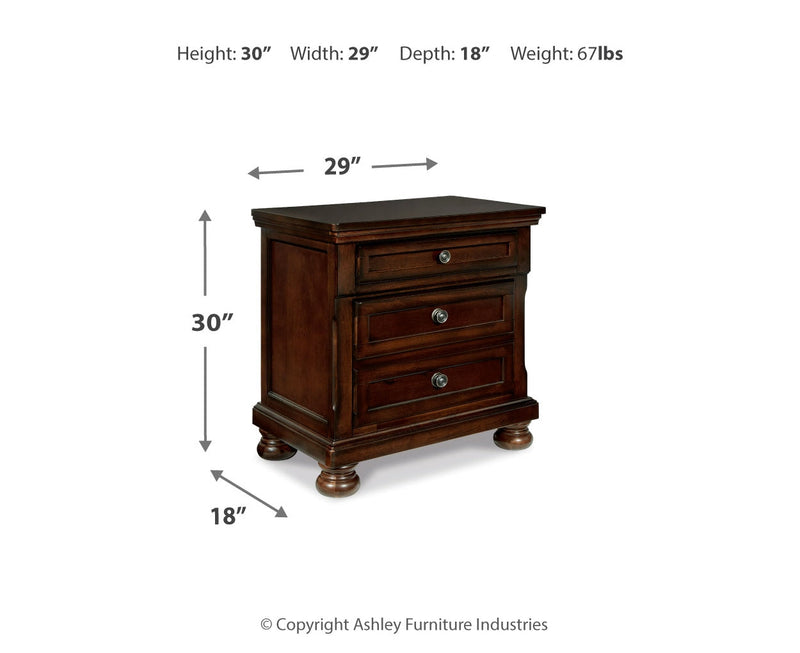 Porter Bed, Dresser, Mirror, Chest & Nightstand, Bedroom Set
