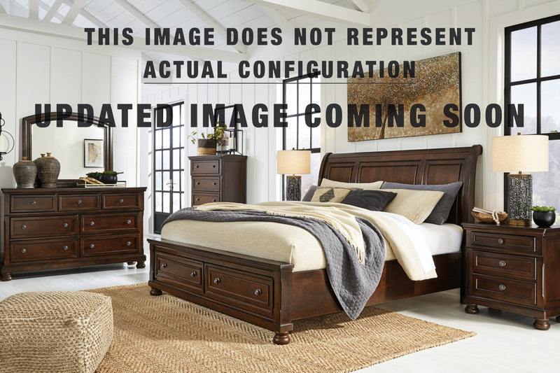 Porter Bed, Dresser, Mirror, Chest & Nightstand, Bedroom Set