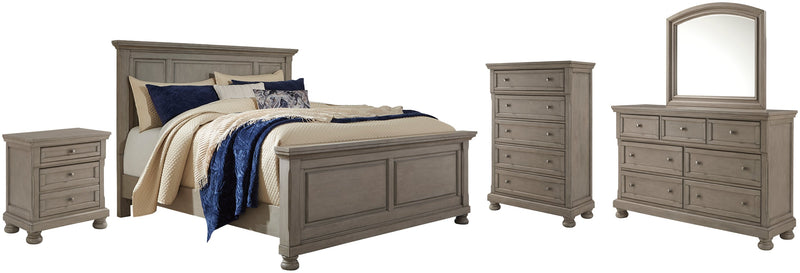 Lettner Bed, Dresser, Mirror, Chest & Nightstand, Bedroom Set