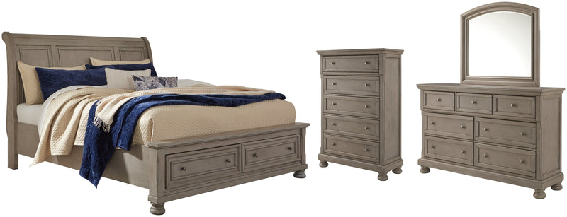 Lettner Bed, Dresser, Mirror, Chest & Nightstand, Bedroom Set