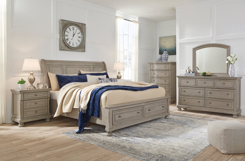 Lettner Bed, Dresser, Mirror, Chest & Nightstand, Bedroom Set