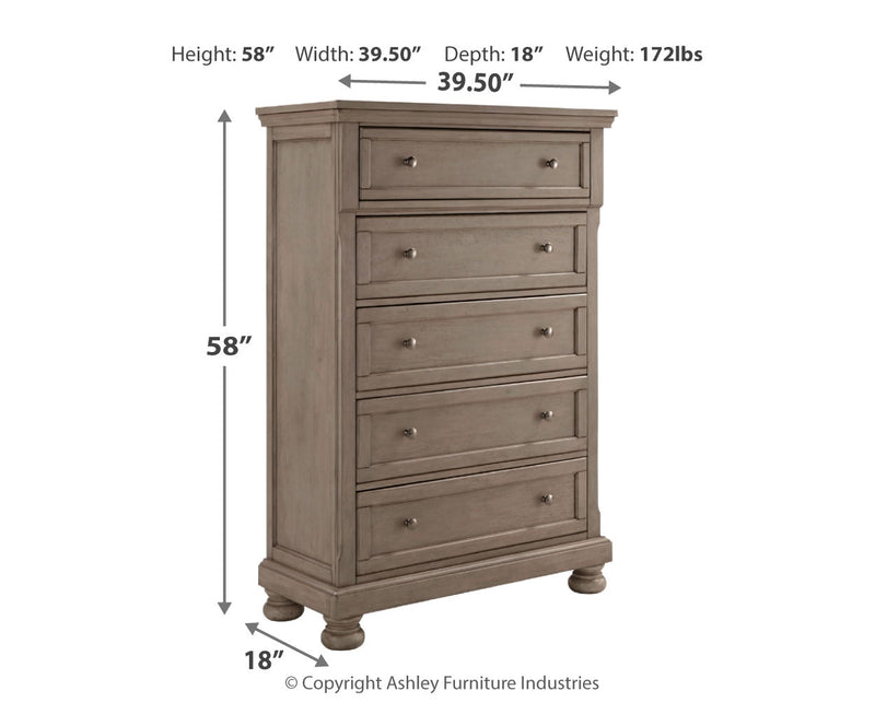 Lettner Bed, Dresser, Mirror, Chest & Nightstand, Bedroom Set