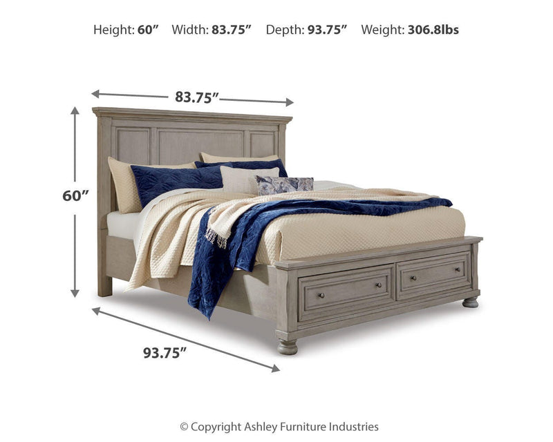 Lettner Panel Storage bed