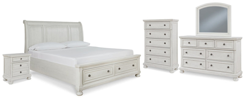 Robbinsdale Bed, Dresser, Mirror, Chest & Nightstand, Bedroom Set