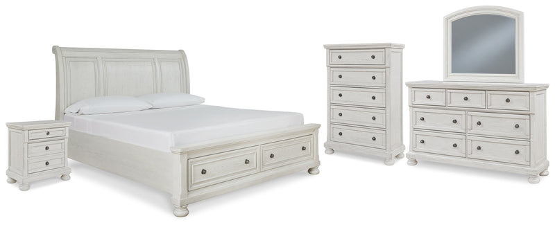 Robbinsdale Bed, Dresser, Mirror, Chest & Nightstand, Bedroom Set