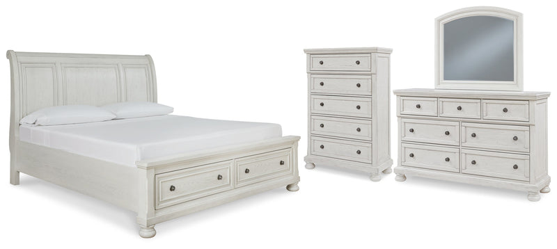 Robbinsdale Bed, Dresser, Mirror, Chest & Nightstand, Bedroom Set