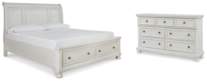 Robbinsdale Bed, Dresser, Mirror, Chest & Nightstand, Bedroom Set