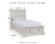 Robbinsdale Sleigh Storage Bed