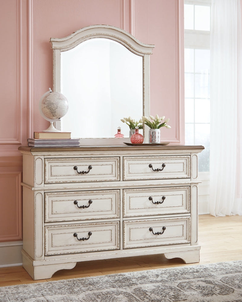 Realyn Bed, Dresser, Mirror, Chest & Nightstand, Bedroom Set