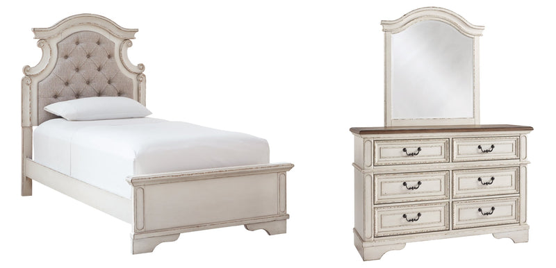 Realyn Bed, Dresser, Mirror, Chest & Nightstand, Bedroom Set