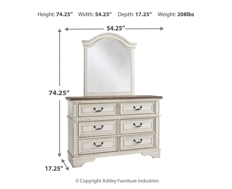 Realyn Bed, Dresser, Mirror, Chest & Nightstand, Bedroom Set