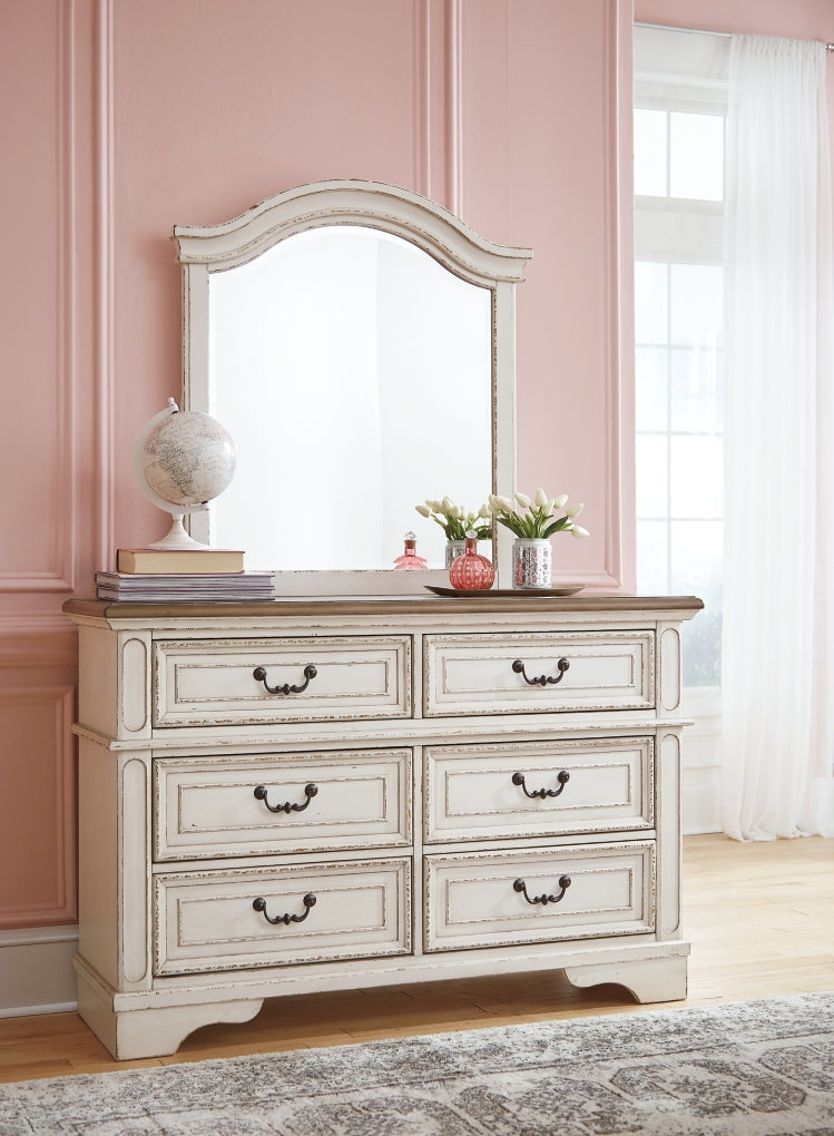 Realyn Bed, Dresser, Mirror, Chest & Nightstand, Bedroom Set