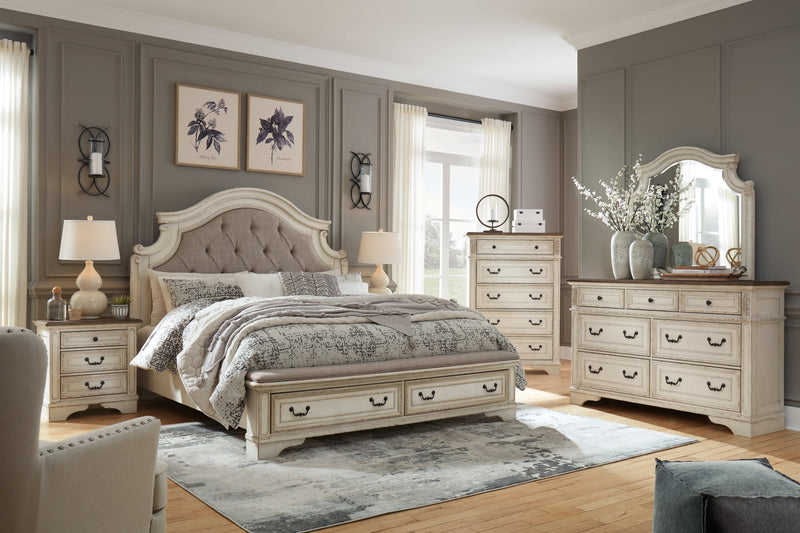 Realyn Bed, Dresser, Mirror, Chest & Nightstand, Bedroom Set